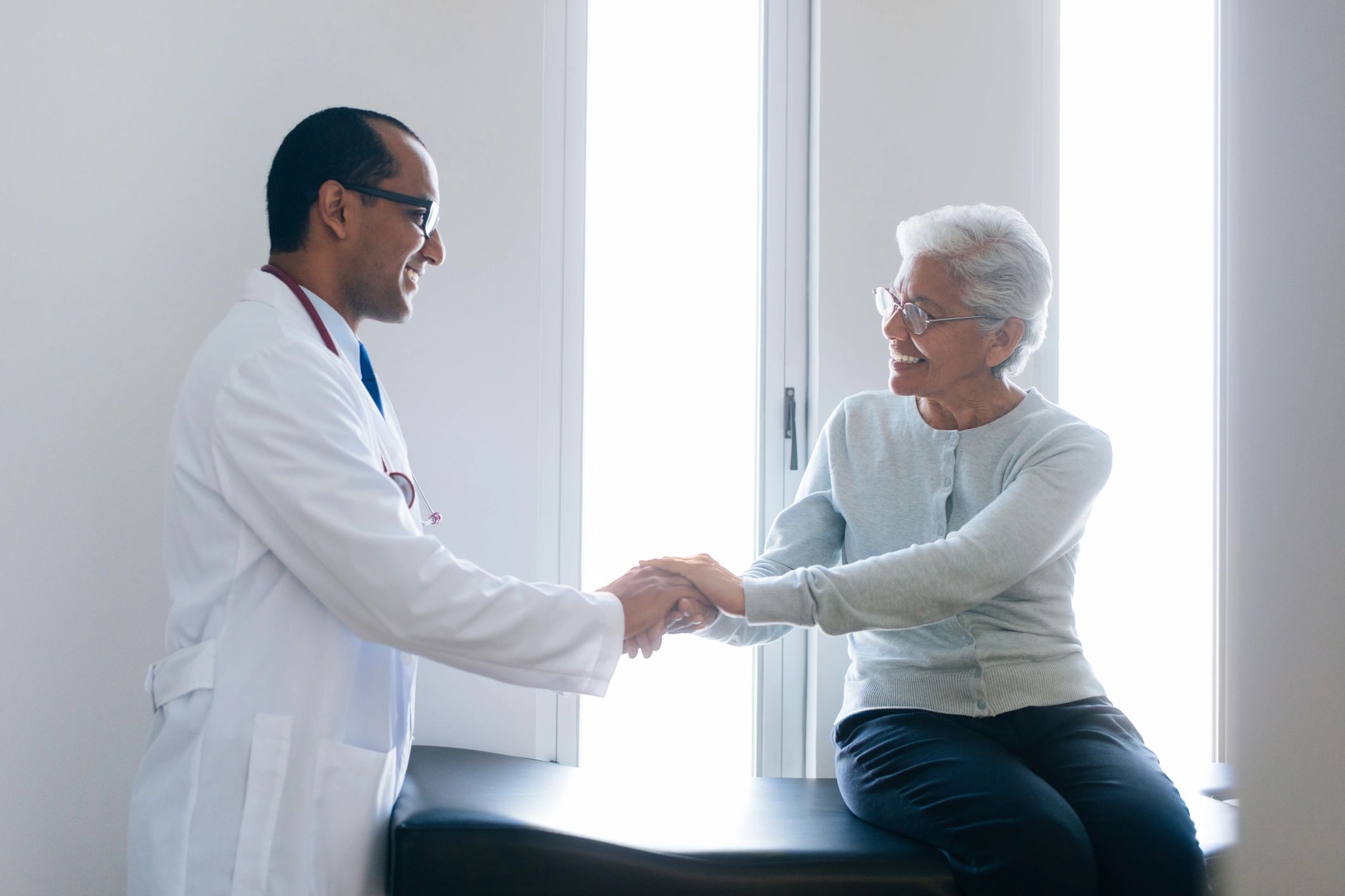 Doctor and patient in a supportive heart health consultation